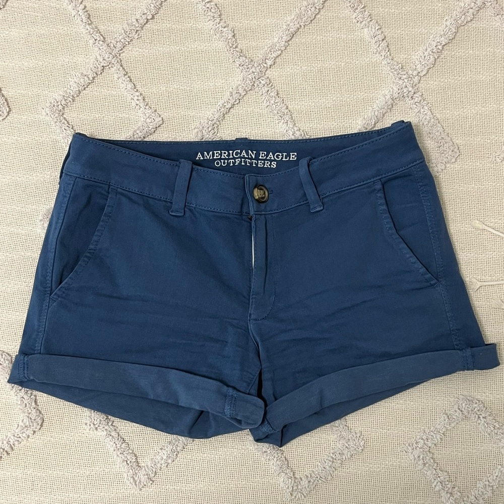 American Eagle Super Stretch Blue Shorts